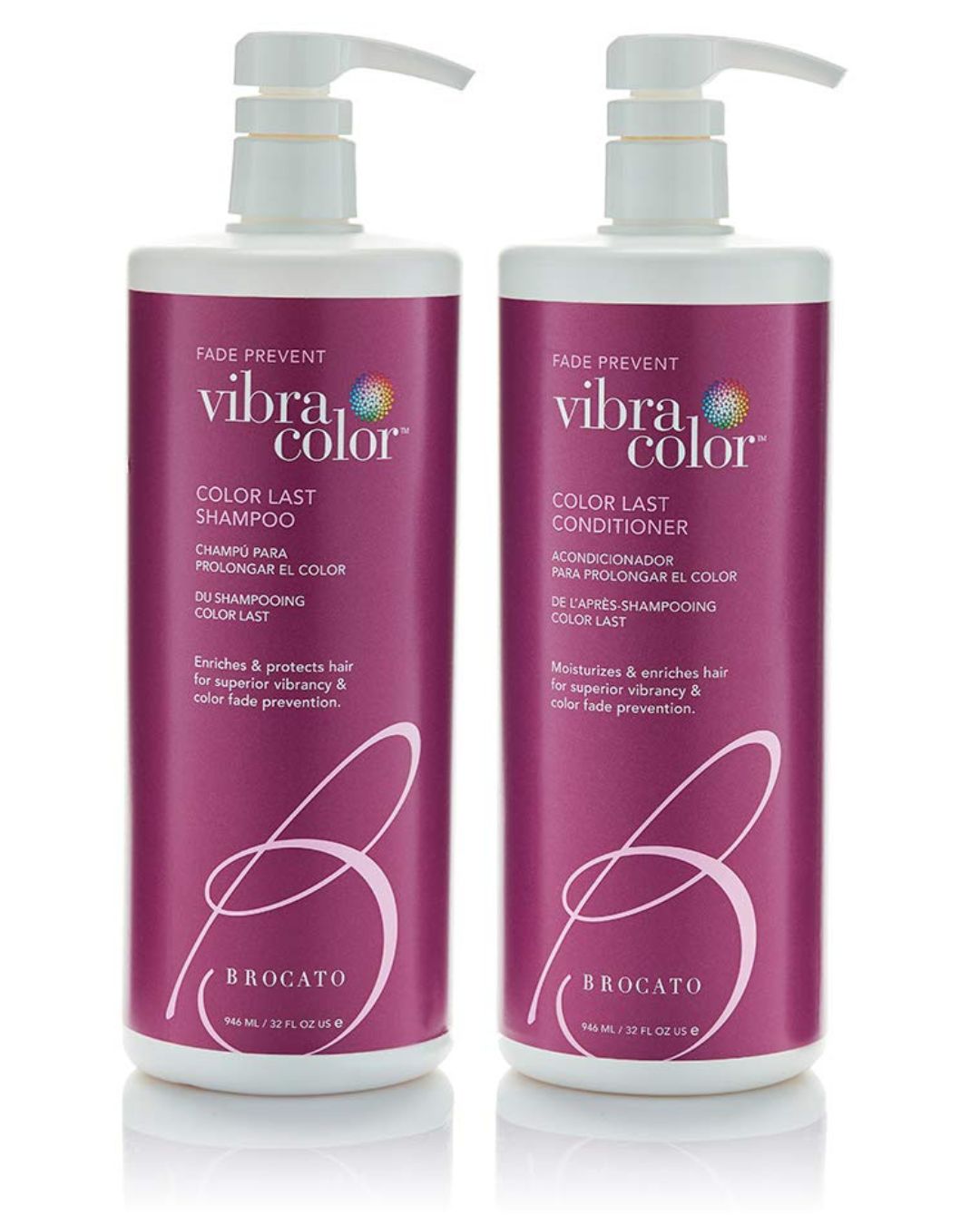 Vibracolor Shampoo & Conditioner Liter Duo - Brocato Products